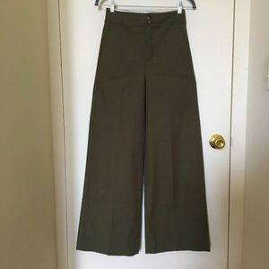 NWT J.Crew Frankie Pant in Stretchy Twill, Olive Green